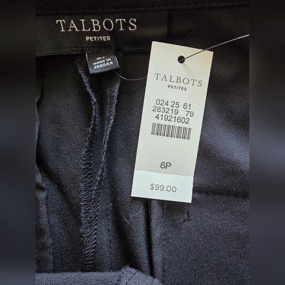 Talbots Black Wide Leg Pants - Picture 7 of 13